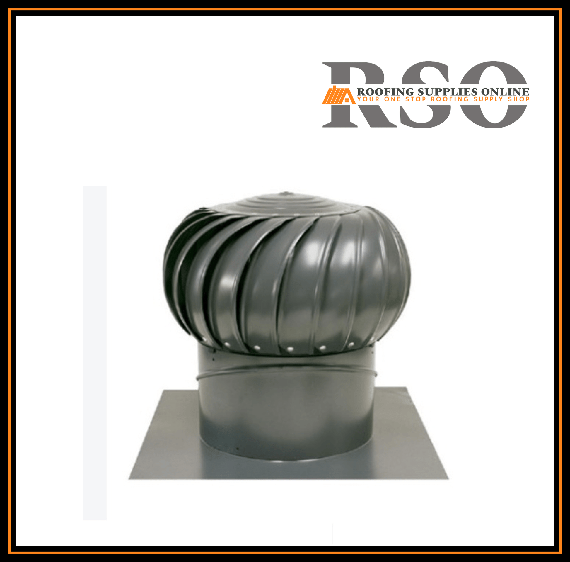 This is an image of a 300mm aluminum Rotary Roof vent. The colour is Woodland Grey by Colorbond.