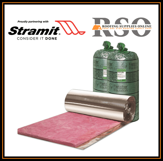This is a photo of 3 rolls of Permastop 55mm Roof Insulation Blankets